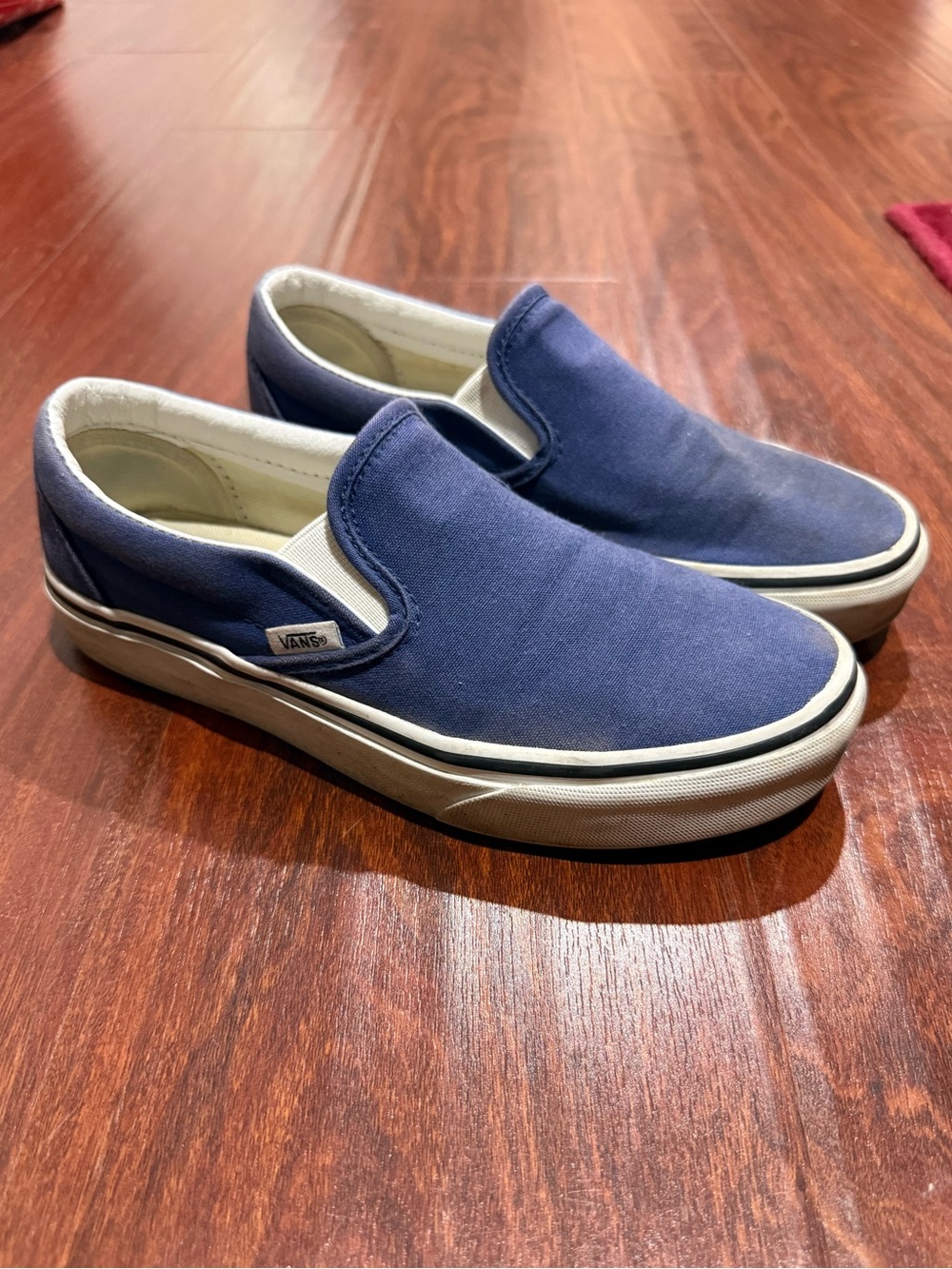 Navy blue Vans slip-on sneakers size 7 used